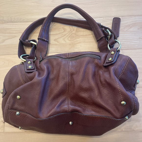 Danier Brown Leather Shoulder Bag - Picture 2 of 10